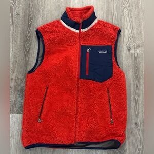 Mens Patagonia patagonia CLASSIC RETRO X VEST Fleece Vest S Polyester RED 23047F